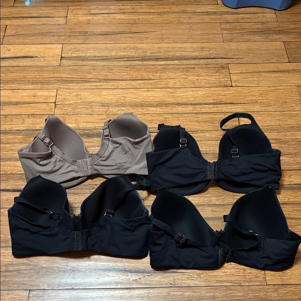 Soma Embraceable Perfect Coverage Bra Lot of 4 Black Taupe Plus Size 42DD/42DDD - Picture 7 of 16